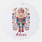 schattig Scandinavisch Kerstmis Ornament Kaart (Achterkant)