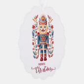 schattig Scandinavisch Kerstmis Ornament Kaart (Rechts)