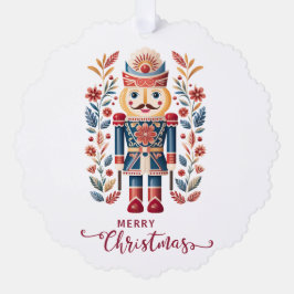 schattig Scandinavisch Kerstmis Ornament Kaart