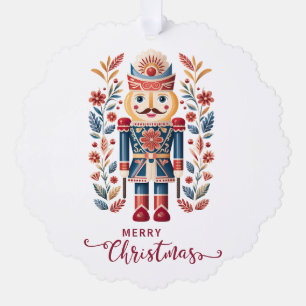 schattig Scandinavisch Kerstmis Ornament Kaart
