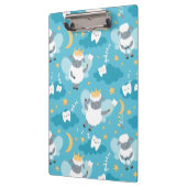 Schattig Schaap Tand Fairy Tandarts Hygiënist Klembord (Links)