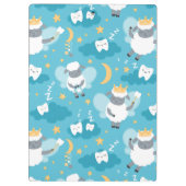 Schattig Schaap Tand Fairy Tandarts Hygiënist Klembord (Achterkant)