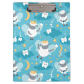 Schattig Schaap Tand Fairy Tandarts Hygiënist Klembord (Voorkant)