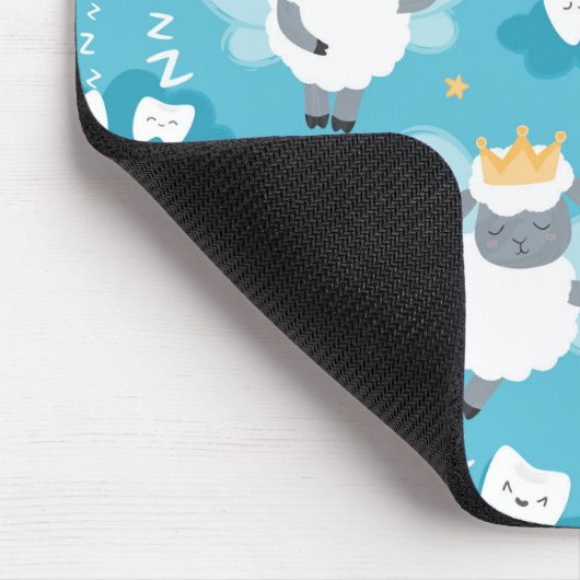 Schattig Schaap Tand Fairy Tandarts Hygiënist Muismat (Hoek)