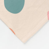 Schattig schattig kat Meow kitten polka stipt roze Fleece Deken (Hoek)