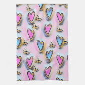 Schattig, schattig, kleurrijke tekening theedoek (Verticaal)