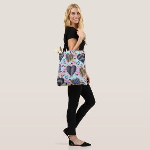 Schattig, schattig, kleurrijke tekening tote bag