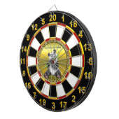 Schattig schattig panda-beer dat bamboe evergreen dartbord (Voorkant Rechts)