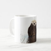 Schattig Schattig pluizig otter dier Koffiemok (Voorkant links)