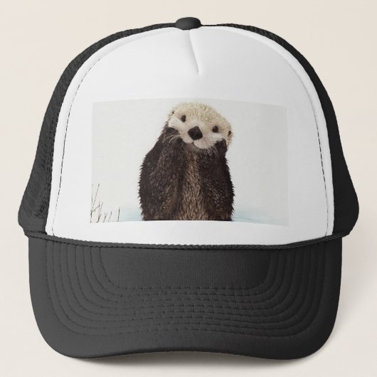 Schattig Schattig pluizig otter dier Trucker Pet (Voorkant)