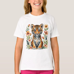 Schattig schattig tijgerwelpje t-shirt