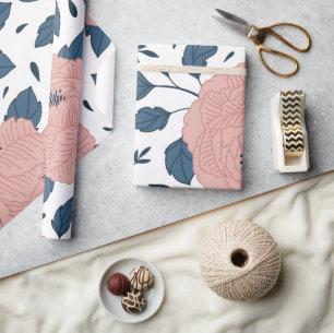 Schattig schattig Vrijgezellenfeest met roze en ju Cadeaupapier