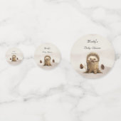 Schattig Schattige Baby Hedgehog-Baby shower Confetti (Achterkanten)