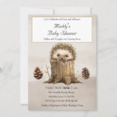 Schattig Schattige Baby Hedgehog-Baby shower Kaart (Voorkant)