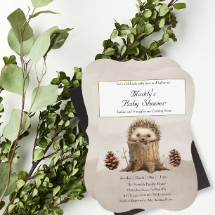 Schattig Schattige Baby Hedgehog-Baby shower Kaart