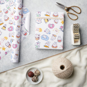 Schattig & Schattige konijnenpatroon Cadeaupapier