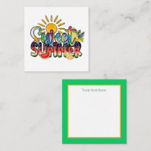 schattig schattige Summertime voegt sentiment toe