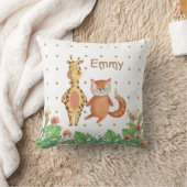 schattig schattige waterverf safari-kwekerij perso kussen (Deken)
