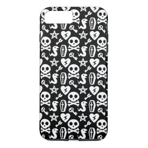 Schattig Schedel En Kruisbeenderen Halloween Patro Case-Mate iPhone Case