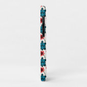 Schattig schildpad bloempatroon   Case-Mate iPhone case (Achterkant/links)