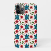 Schattig schildpad bloempatroon Case-Mate iPhone case (Achterkant)