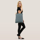 Schattig schildpad bloempatroon tote bag (Op model)