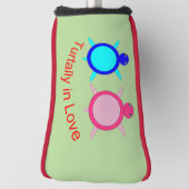 Schattig Schildpad Koppel Golfheadcover (Draai 90)
