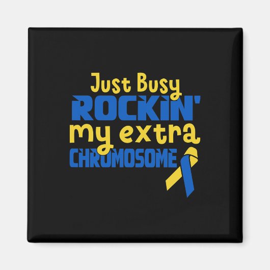 Schattig Schommelen Met Mijn Extra Chromosoom Down Magneet (Voorkant)