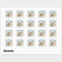 Schattig school element sticker Leren & Groeien On