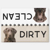 Schattig Schoon Vies Chocolade Lab Wasmachine Heri Magneet (Voorkant)