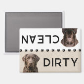 Schattig Schoon Vies Chocolade Lab Wasmachine Heri Magneet (Voorkant / Achterkant)