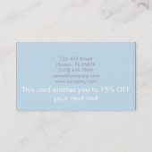 schattig schoonheid Cosmetology SPA girly chic pas Visitekaartje (Achterkant)