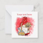 schattig schoonmaakbedrijf voegt tekstgom toe notitiekaartje (Voorkant)