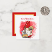 schattig schoonmaakbedrijf voegt tekstgom toe notitiekaartje (Voorkant / Achterkant in situ)