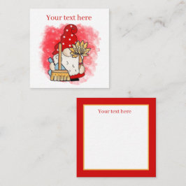 schattig schoonmaakbedrijf voegt tekstgom toe notitiekaartje