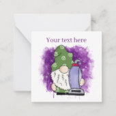 schattig schoonmaakbedrijf voegt tekstgom toe notitiekaartje (Voorkant)