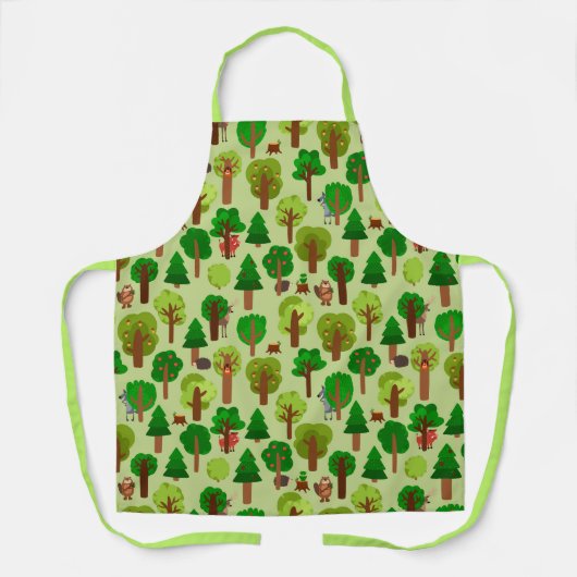 Schattig Schort van bosdieren (Voorkant)