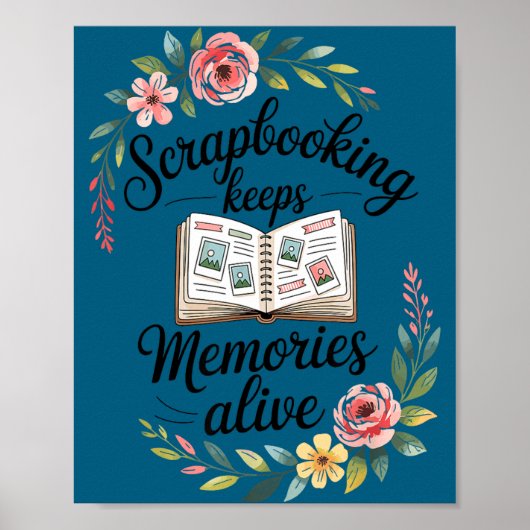 Schattig scrapbooking poster (Voorkant)