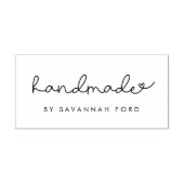 Schattig script eenvoudig handgemaakt  zelfinktende stempel (Design)