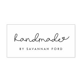 Schattig script eenvoudig handgemaakt  zelfinktende stempel