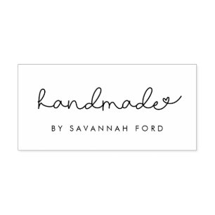 Schattig script eenvoudig handgemaakt  zelfinktende stempel