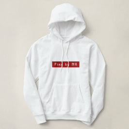 Schattig Script Fine door me Pas getrouwd Gift voo Hoodie