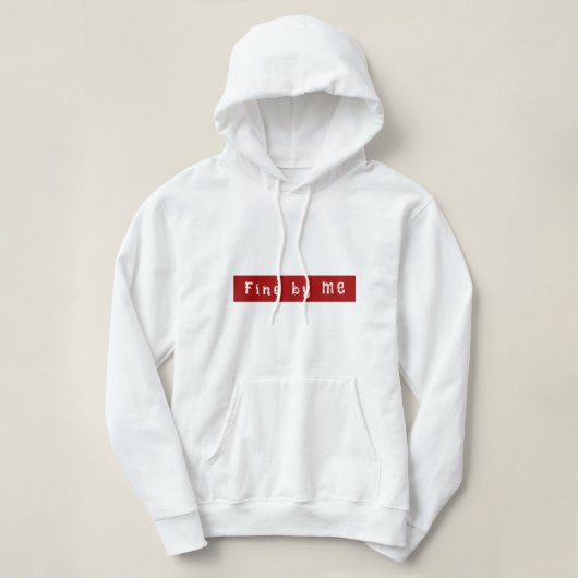 Schattig Script Fine door me Pas getrouwd Gift voo Hoodie (Design voorkant)