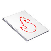 Schattig Searhorse Notitieboek (Rechterzijde)