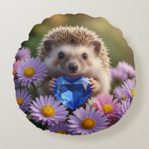 Schattig september egeltje met saffierhart