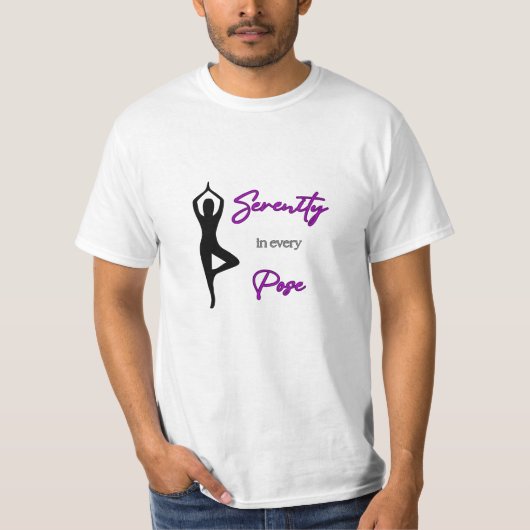 SCHATTIG! Sereniteit in elke pose - Yoga T-shirt (Voorkant)