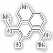 Schattig Serotonine Sticker (Voorkant)