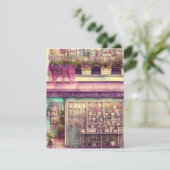 Schattig Shabby Chic Coffee Shop Graphic Bedankkaart (Staand voorkant)