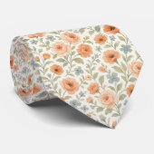 Schattig Shabby Chic Frans Bloemmotief Stropdas (Opgerold)