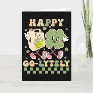 Schattig Shamrock Happy Go-lytely Grappige Gi Verp Kaart